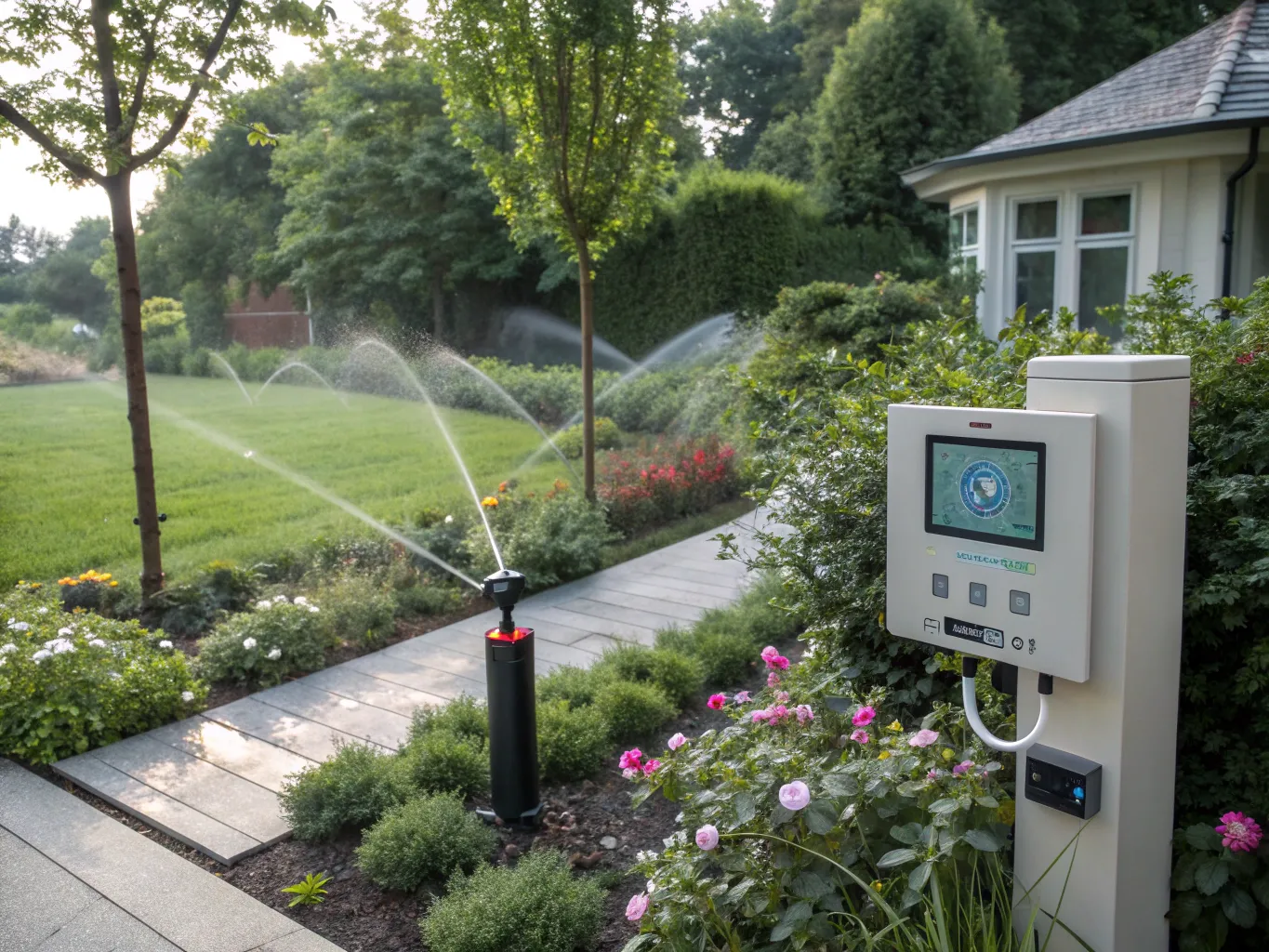Centralized control system connects all garden devices